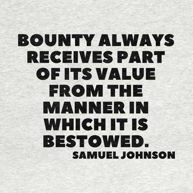 quote Samuel Johnson about charity by AshleyMcDonald